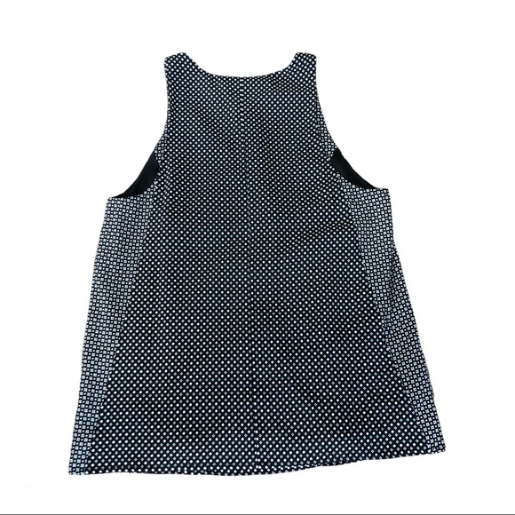 Rag & Bone Sleeveless Silk White Dotted Tank Top - Picture 5 of 8
